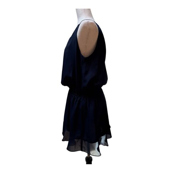 Likely Navy Halter Wedding Guest Blouson Dress Size 0 - Picture 2 of 8